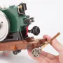 OKMO 1/8 3.6CC Mini Vintage Single Cylinder Four-Stroke Gasoline Engine Model 1140 w/ Trailer Version Science Discovery Toys