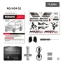 HG HG4-52 TRASPED 1/18 2.4G 4WD RC Car for TOYOTA 4RUNNER Rock Crawler LED Light Simulated Sound Off-Road Climbing Truck RTR Full Proportional Models Toys
