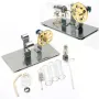 Modello di motore Stirling Tecnologia Fisica Esperimento Scienza Scoperta Produzione Invenzione Fai da te Progetto Pezzo Regalo Collezione Giocattoli