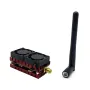 200mw 500mw 1W 4200mW 4.2W Adjustable VTX 5.8G 48CH Dual Cooling Fans 7-36V FPV Transmitter Long Distance Wireless Image Transmission SmartAudio Support for FPV Racing Drone RC Airplane Fixed Wings