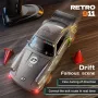 88RC 911 RTR 1/43 2.4G 4WD Drift RC Car Gyro Alloy Body Shell Desktop Full Proportional Mini Race LED Light Radio Control High-Speed Motor On-Road Racing Vehicle Model Boys Gifts Toys