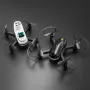 YLR/C S166 Rimovibili 2 Batterie Design Arrampicata Parete Corsa Piatta Modalità di Volo ARIA con Illuminazione Gradiente Griglia di Rollio a 360° Protezione Completa Regalo per Bambini Giocattoli RC Drone Quadcopter RT