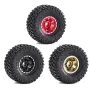 4PCS 1.0 Inch Aluminum Alloy Blade Wheels Gravel Tires Spare Parts for SCX24 FMS24 TRX4M RC Climbing Car Vehicle Models Accessories