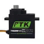 PTK 7462W MG 25T Алюминиевая шестерня 180 ° 9 г Цифровой водонепроницаемый радиоуправляемый сервопривод для роботизированной машины с фиксированным крылом и модели самолета
