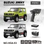 HG HG4-53 TRASPED 1/16 2.4G 3WD RC Car for SUZUKI JIMNY Rock Crawler LED Light Simulated Sound Off-Road Climbing Truck RTR Full Proportional Models Toys