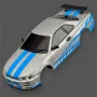 LDRC 1899/A99 RTR 1/18 2.4G RWD RC Araba Drift GTR R34 Opsiyonel Jiroskop LED Işık Yolda Tam Orantılı Alaşımlı Gövde Kabuk Yarış Araçları Modelleri Oyuncaklar