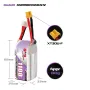 Gaoneng GNB 15.2V 1100mAh 60C 4S LiPo Battery XT30 / XT60 Plug for SpeedyBee BEE25 GEPRC Cinebot30 HD 4S Geprc Tern LR40 RC Drone FPV Racing