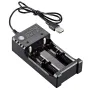2 Slot 18650 Battery Charger CH2 USB DC 5V 1-2A Input DC 4.2V 1000mA Output for 3.7V Li-ion Battery 10440 14500 16340 16650 18350 18500 26650