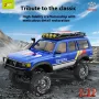 JXC C5826 RTR 1/12 2.4G 4WD RC Car for TOYOTA Land Cruiser LC80 Rock Crawler Off-Road Climbing Truck Two Speed Full Proportional LED Light Vehicles Models Oil Filled Shocks Toys
