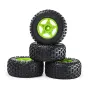 4PCS D232 Upgraded Off-Road Tires Wheels for 1/8 1/10 Short Course Truck RC Cars Vehicles Models Parts Accessories