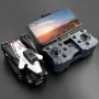 XKJ K10 MAX Upgrade Three Camera WiFi FPV with 4K ESC 3 Lens 360° Obstacle Avoidance Optical Flow Positioning Foldable RC Drone Quadcopter RTF