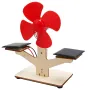 Kit di montaggio modello ventilatore solare in legno fai da te per bambini, esperimento scientifico, puzzle educativo, giocattolo, studente, tecnologia, piccola produzione