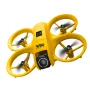 YCRC V66 WiFi FPV with Dual Camera 180° Electrically Adjustable Optical Flow Hover Automatic Obstacle Avoidance LED Light Circle Protection Kids Gifts 2.4G 4CH 6-Axis Remote Control RC Toys Drone Quadcopter RTF