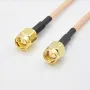 2pcs SMA Male To SMA Male Pigtail Adapter Extended Cable