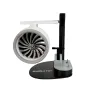 NIKOLATOY Creative Desktop JetFan Turbine Engine Shape Equipped with Humidifier Red/Blue Tail Lights Science Discovery Toys