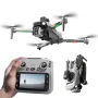 XKJ K19 MAX GPS 5G WiFi FPV with 5.9inch LCD Screen Controller HD Dual Camera Servo Gimbal 360° Obstacle Avoidance One-Key Airdrop Brushless Foldable RC Drone Quadcopter RTF