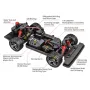 HS 16351 16352 RTR 1/16 2.4G 4WD 36km/h Drift RC Car Full Proportional LED Light On-Road Flat High Speed Vehicles Models Toys