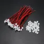 Excellway® 100Pcs Mini Micro JST 2.0 PH 2Pin Connector Plug With 120mm Wires Cables