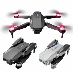 YLR/C E88 EVO Mini WiFi FPV with HD Dual Camera Optical Flow Positioning Brushless Foldable RC Drone Quadcopter RTF