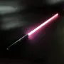2-in-1 Metal Laser Sword with Hit Sound and Seven Color Lights Rechargeable Perfect for Cosplay and Role-play