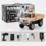 CX Toys CX002/CX002-C RTR 1/16 2.4G RWD FPV WIFI RC Car Unimog Off-Road Climbing Truck 720P Camera LED Light Full Scale Support App Control Army Pickup High Speed Vehicles Models