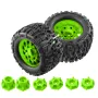 4PCS Tires Wheels Rims for Tamiya Arrma FS Racing MJX ZD Rlaarlo 1/10 RC Car Vehicles Models Spare Parts Accessories W198