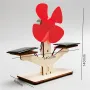 Kit di montaggio modello ventilatore solare in legno fai da te per bambini, esperimento scientifico, puzzle educativo, giocattolo, studente, tecnologia, piccola produzione