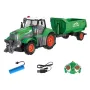 Landi QH205 1/24 27MHZ 4CH RC Auto Farmer Series Hout Gesimuleerd Transport Model Licht Geluid Afstandsbediening Speelgoed Jongens Kiepwagen Techniek Voertuigset Kinderen Cadeaus
