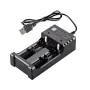2 Slot 18650 Battery Charger CH2 USB DC 5V 1-2A Input DC 4.2V 1000mA Output for 3.7V Li-ion Battery 10440 14500 16340 16650 18350 18500 26650
