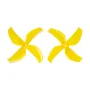 4 Pairs GEMFAN 1613 40mm 1.6 Inch 4 Blade PC Propeller 1mm / 1.5mm for FPV Racing Drones Compatible with 0802 1102 Motor