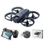 ZFR E66 AIR MINI WiFi FPV with 4.3inch Display Dual Camera 180° Electrically Adjustable Optical Flow Hover Automatic Obstacle Avoidance Circle Protection Kids Gifts 2.4G 4CH 6-Axis Remote Control RC Toys Drone Quadcopter RTF