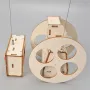Wooden Remote Controlled Balancing Robot Model Assembly Kit DIY Children's Science Experiment Education Puzzle Toy Student Technology Small Production