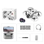YCRC V66 WiFi FPV with Dual Camera 180° Electrically Adjustable Optical Flow Hover Automatic Obstacle Avoidance LED Light Circle Protection Kids Gifts 2.4G 4CH 6-Axis Remote Control RC Toys Drone Quadcopter RTF