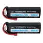 MARSLIPO 7.4V 8000mAh 100C 2S Lipo Battery T Plug for RC Car