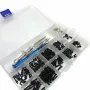 300pcs M2 M2.5 M3 Screw Fastener Kit Cross Sleeve Hex Wrench Swing Arm Pin Screws for Wltoys 144001 144010 124016 124017 124019 RC Car Parts