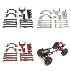 Upgraded Metal Part For WPL 1/16 C54 C54-1 C64-1 C74 C74-1 RC Car Pedal Tie Rod Shock Absorber Servo Seat Tie rod Seat Set RC Car Vehicle Model Accessories