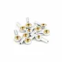 10PCS M2 Ball Joint Metal Universal Joint Ball Head Buckle Steering Pushrod Tie Rod End Mini Connecting Rods for RC Boats