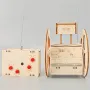 Wooden Remote Controlled Balancing Robot Model Assembly Kit DIY Children's Science Experiment Education Puzzle Toy Student Technology Small Production