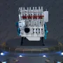 DM13 TECHING Car Engine Assembly Kit Full Metal 4 Cylinder Building Science Educational Toys Gift