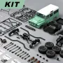 MNRC MN111 DIY KIT 1/18 4X4 RC Car LED Light Climbing Rock Crawler Off-Road Truck Portal Axle Alloy Shell Toys Classic Vehicles Models