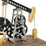 NIKOLATOY Alloy Manual Oil Pump Model Creative Movable Desktop Ornaments Science Education Discovery Toys Kids Children Gifts
