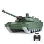 Tongde Model Leclerc H2408/H2408U/H2408UC4 RTR 1/16 2.4G Infrared RC Battle Tank Smoking Light Sound Recoil Shooting Simulated Vehicles Models RTR Toys