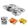 YCRC V66 WiFi FPV with Dual Camera 180° Electrically Adjustable Optical Flow Hover Automatic Obstacle Avoidance LED Light Circle Protection Kids Gifts 2.4G 4CH 6-Axis Remote Control RC Toys Drone Quadcopter RTF