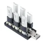1S 6CH USB Charger 3.7V/4.2V 3.8V/4.35V Charging Hub Board PH1.25 Ph2.0 Adapter for RC Drone Quadcopter Lipo LIHV Battery