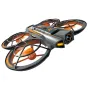 A21 PRO Mechanical Armor Style WiFi FPV with Dual Camera 180° Electrically Adjustable Optical Flow Hover Brushless Circle Fully Enclosed Protection Kids Gifts 2.4G 4CH 6-Axis Remote Control RC Toys Drone Quadcopter RTF
