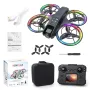 XKJ K200 MAX ওয়াইফাই FPV LCD স্ক্রিন কন্ট্রোলার সহ HD ডুয়াল ক্যামেরা বৈদ্যুতিকভাবে সামঞ্জস্যযোগ্য অপটিক্যাল ফ্লো হোভার স্বয়ংক্রিয় বাধা এড়ানো ঝলমলে 7-লাইট সার্কেল প্রোটেকশন ব্রাশলেস 2.4G 4CH 6-অক্ষ রিমোট কন্ট্রোল খেলনা RC ড্রোন কোয়াডকপ্টার RTF