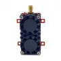 SLONWAKE 5.8G 48CH 5W FPV Transmitter 200mW 500mW 1200mW 5000mW VTX Dual Cooling Fan Built-in Microphone for RC Drone Airplane Long Rang
