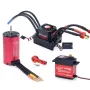 SURPASS-HOBBY KK4076 Motor 2250KV+KK 150A Brushless ESC+20KG Servo Extended Brushless Upgrade Kit For RC Car Boat Parts