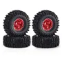 4PCS Upgraded 1 Inch Aluminum Alloy Blade Wheels JC Tire for TRX4M SCX24 FMS24 1/18 Climbing Rock Crawler RC Cars Vehicles Models Spare Parts Accessories