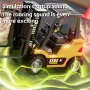 TRASPED HG-4-243 RTR 1/64 2.4G Mini RC Car Alloy Forklift Support App Remote Controlled LED Light Sound Engineering Vehicle Desktop Toys Model Collection Gift For Boys
